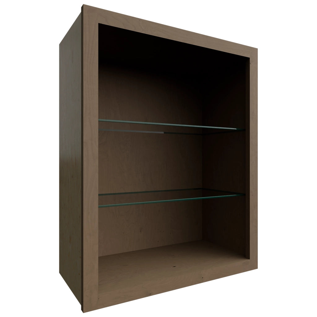 NDW2430 ( Wall | Standard No Door Cabinet - 24"W X 30"H X 12"D ) | Mocha