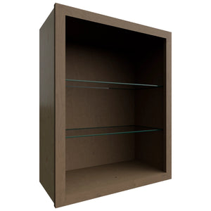 NDW2430 ( Wall | Standard No Door Cabinet - 24"W X 30"H X 12"D ) | Mocha