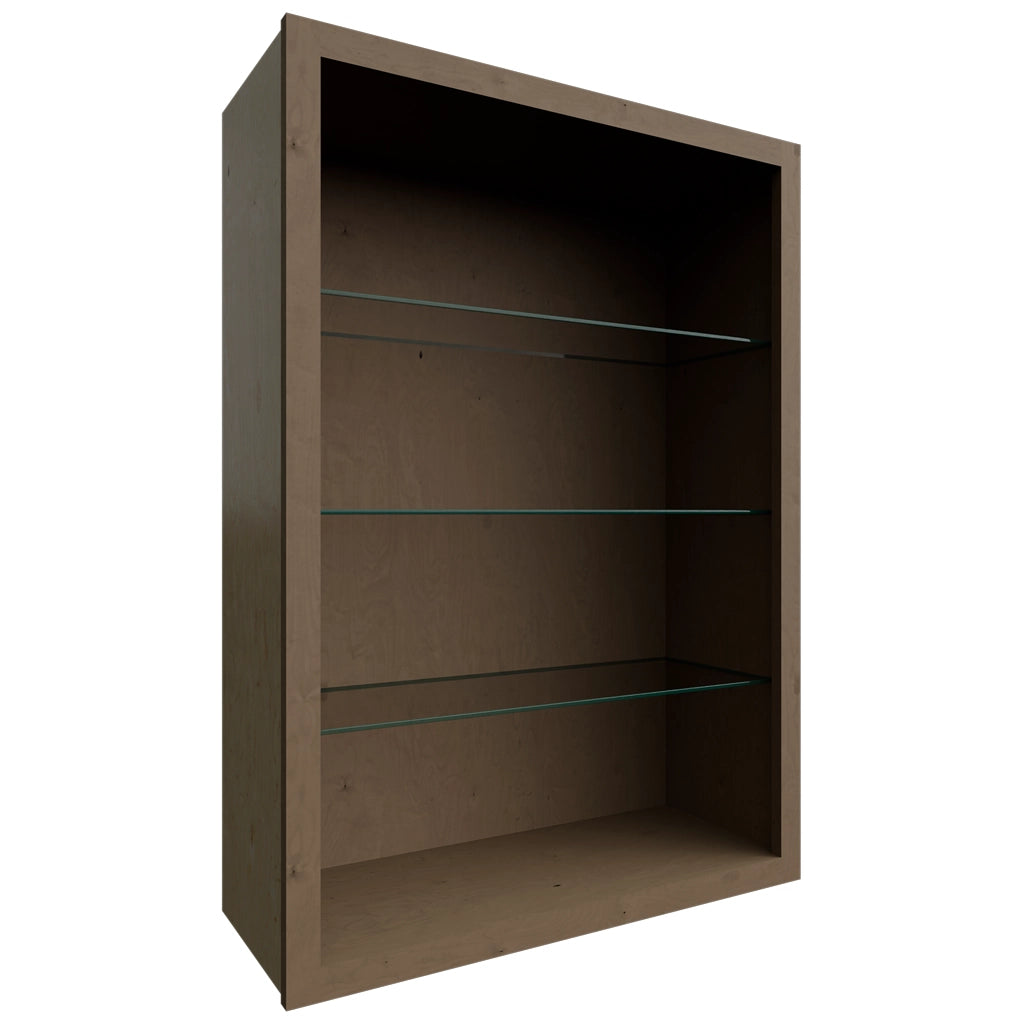 NDW3042 ( Wall | Standard No Door Cabinet - 30"W X 42"H X 12"D ) | Mocha