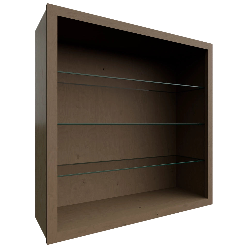 NDW3636 ( Wall | Standard No Door Cabinet - 36"W X 36"H X 12"D ) | Mocha
