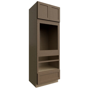 OC3390D ( Tall | Oven Cabinet Double - 33"W X 90"H X 24"D ) | Galaxy Mocha