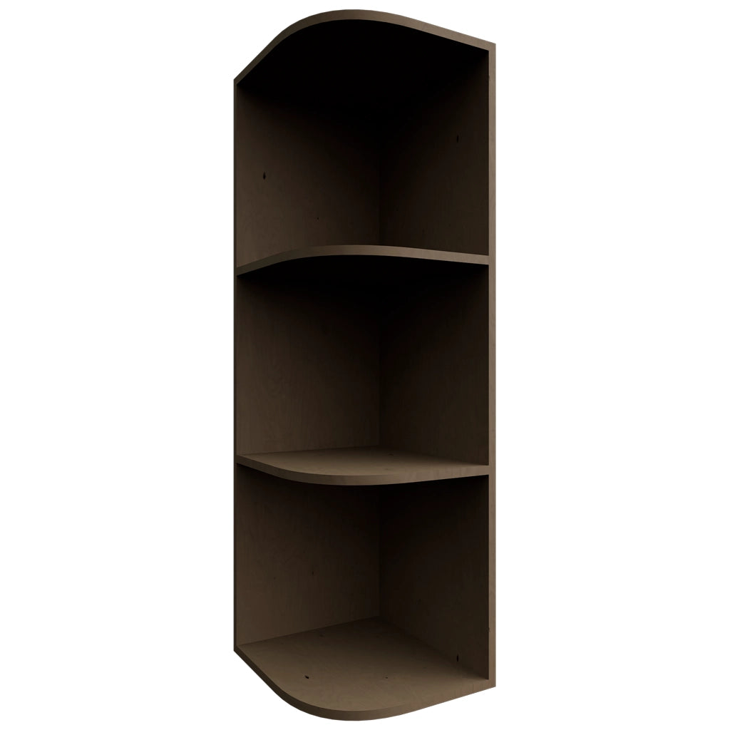 OE1236 ( Wall | Open End Cabinet - 12"W X 36"H X 12"D ) | Mocha
