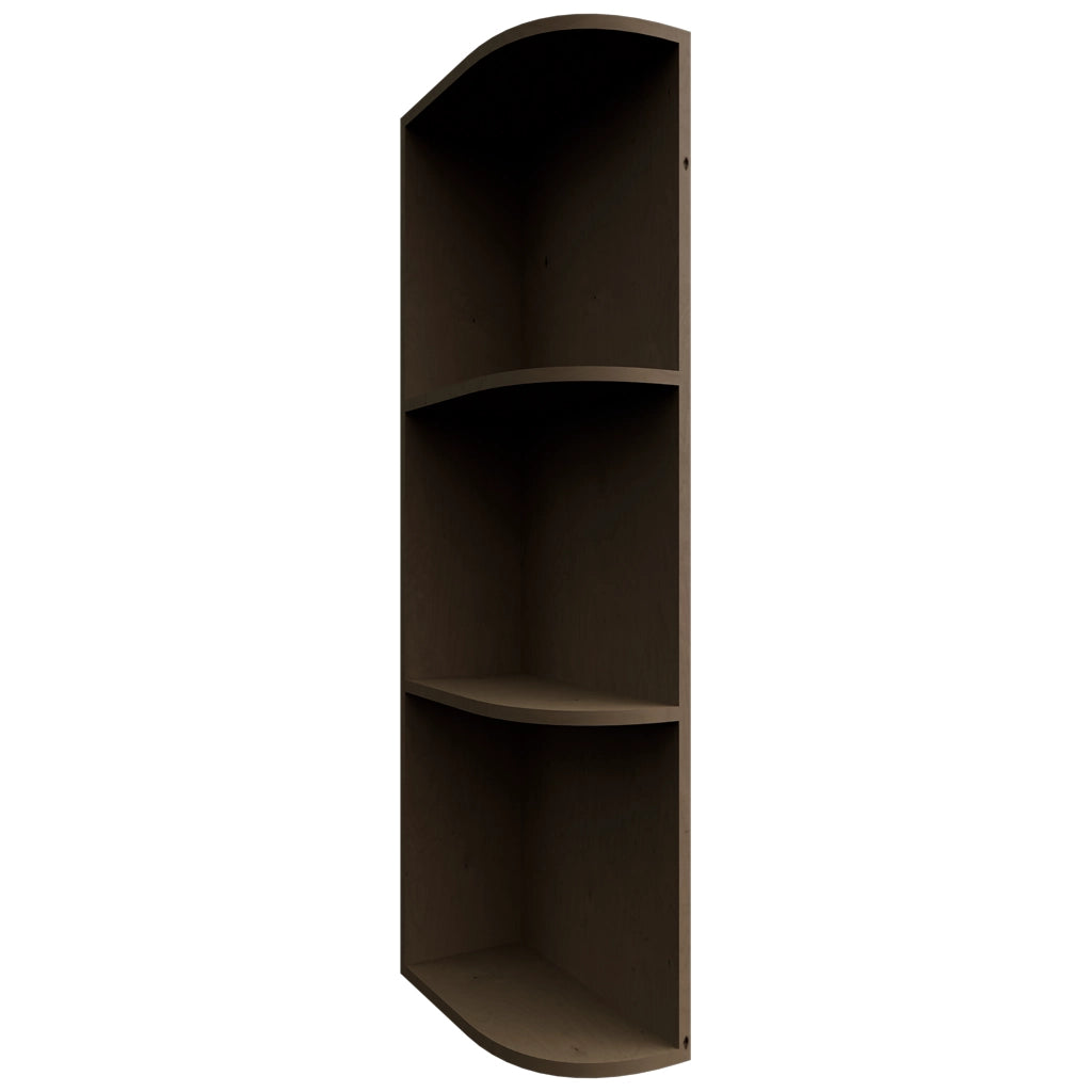 OEL636 ( Wall | Open End Cabinet - 6"W X 36"H X 12"D ) | Mocha