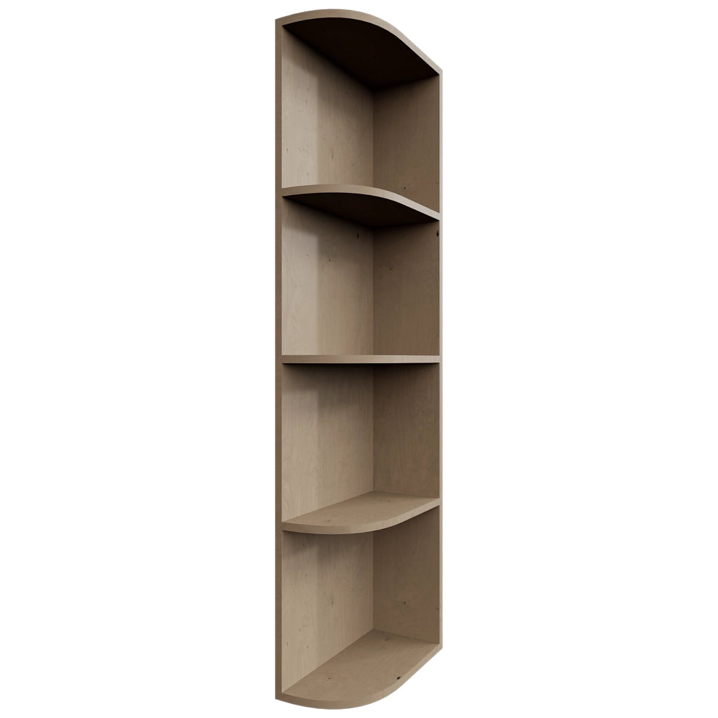 OER642 ( Wall | Open End Cabinet - 6"W X 42"H X 12"D ) | Mocha
