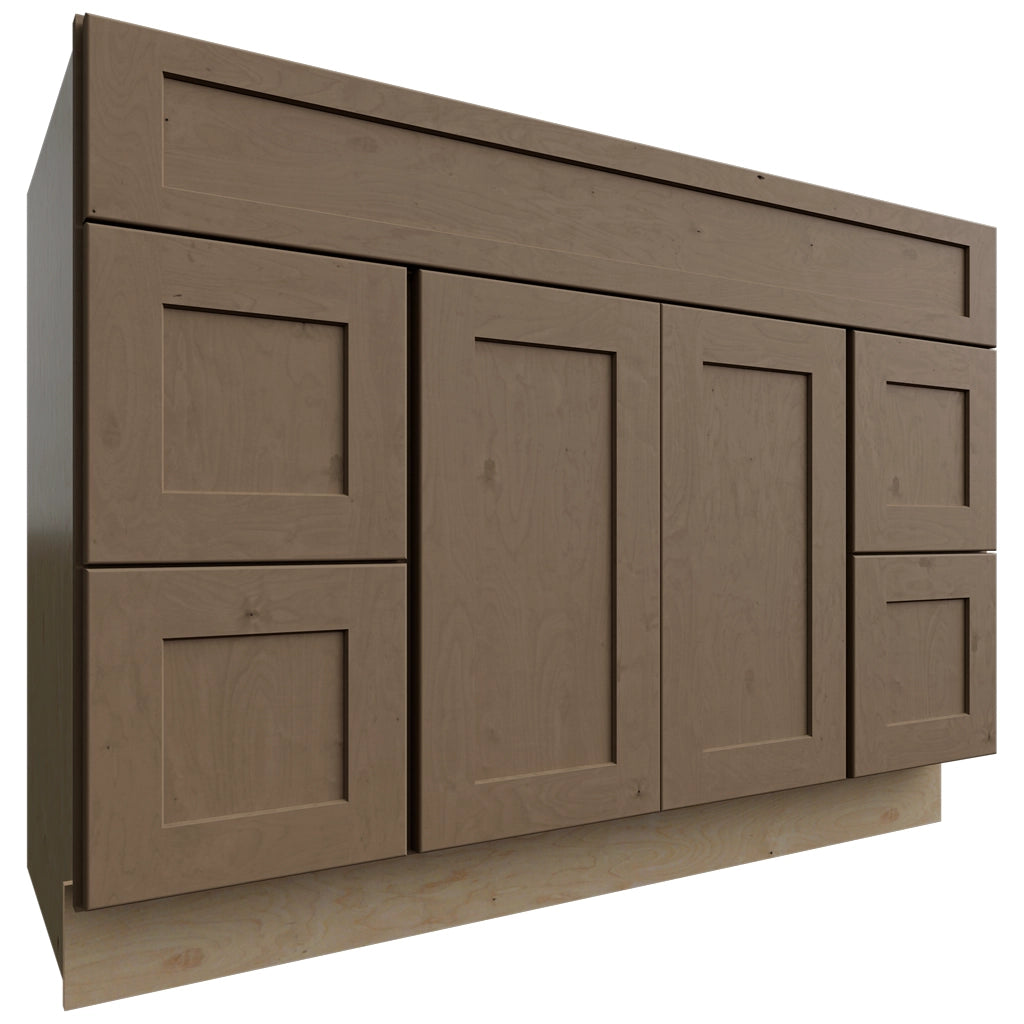 VSD48 (Tocador | Mueble combinado - 122 cm de ancho x 87 cm de alto x 53 cm de profundidad) | Galaxy Mocha