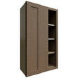 WBC2442 - Wall Corner - Blind Cabinet - 24 W X 42 H X 12 D - Galaxy Mocha