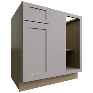 BLB39 42 - Base Corner - Blind Cabinet - 39 W X 34-1 2 H X 24 D - Galaxy Nickel