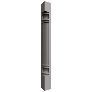 CP36 - Base - Corner Post - 3 W X 36-1 2 H X 3 D - Nickel