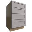 DB21-4 - Base - 4 Drawers Cabinet - 21 W X 34-1 2 H X 24 D - Galaxy Nickel