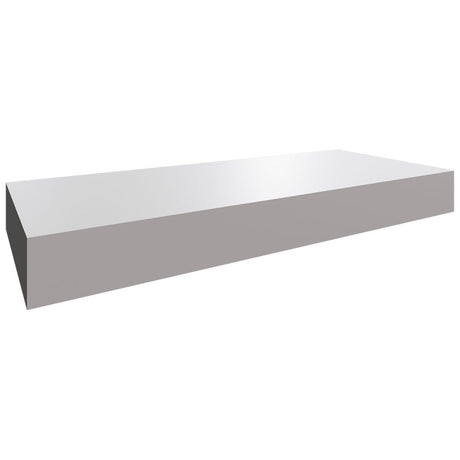 Fabuwood Nickel LED FLS24 Wall Floating Shelf W/Lighting 24 W X 2-1/2 H X 10 D