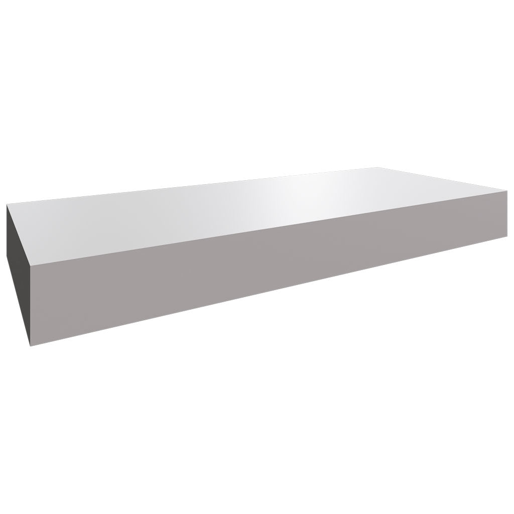 FLS24 - Wall - Floating Shelf - 24 W X 2-1 2 H X 10 D - Nickel