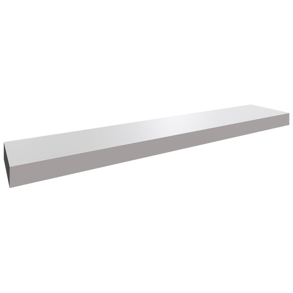 Fabuwood Nickel LED FLS54 Wall Floating Shelf W/Lighting 54 W X 2-1/2 H X 10 D