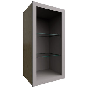 NDW1530 - Wall - Standard No Door Cabinet - 15 W X 30 H X 12 D - Nickel