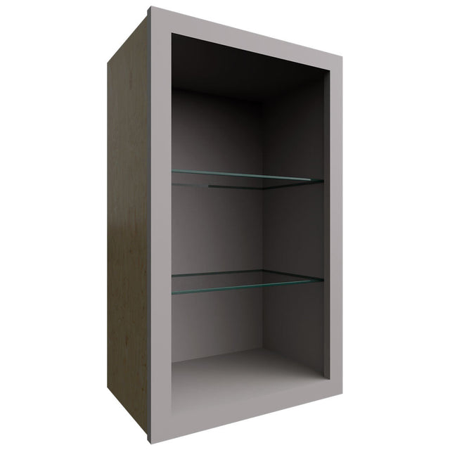 NDW1830 - Wall - Standard No Door Cabinet - 18 W X 30 H X 12 D - Nickel