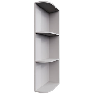 OER636 - Wall - Open End Cabinet - 6 W X 36 H X 12 D - Nickel