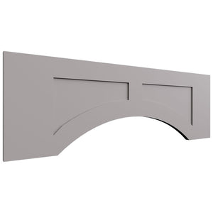 VARP36 - Wall - Arched Recessed Valance - 36 W X 12 H X 3 4 T - Galaxy Nickel