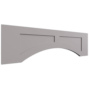 VARP42 - Wall - Arched Recessed Valance - 42 W X 12 H X 3 4 T - Galaxy Nickel