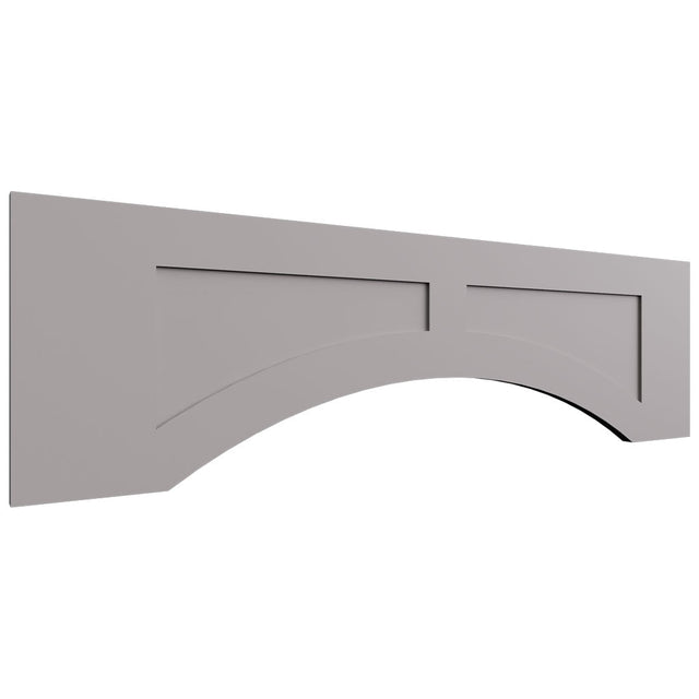 VARP42 - Wall - Arched Recessed Valance - 42 W X 12 H X 3 4 T - Galaxy Nickel