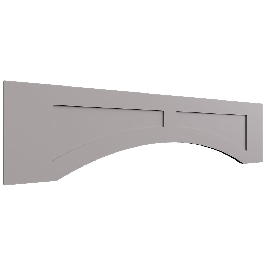 VARP48 - Wall - Arched Recessed Valance - 48 W X 12 H X 3 4 T - Galaxy Nickel