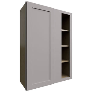 WBC3042 - Wall Corner - Blind Cabinet - 30 W X 42 H X 12 D - Galaxy Nickel