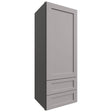 WD1848 - Wall - Drawer Cabinet - 18 W X 48 H X 15 D - Galaxy Nickel