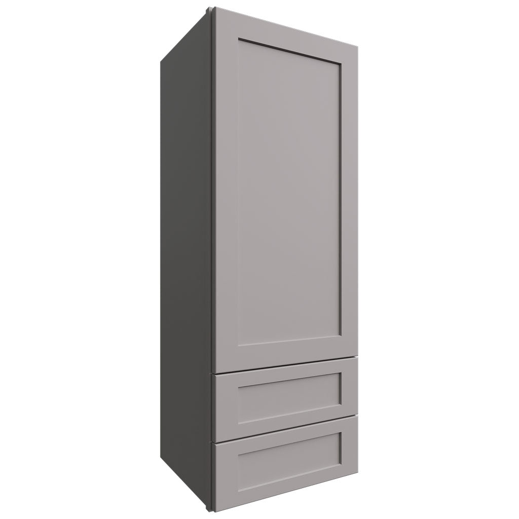 WD1848 - Wall - Drawer Cabinet - 18 W X 48 H X 15 D - Galaxy Nickel