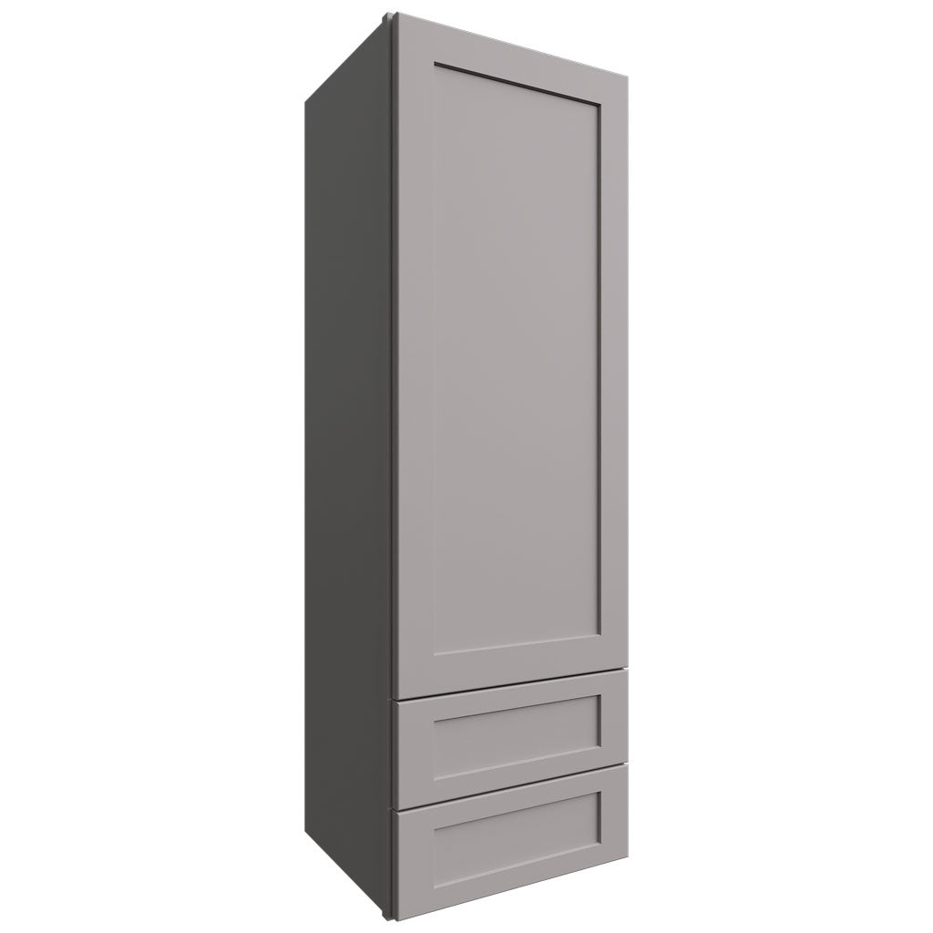 WD1854 - Wall - Drawer Cabinet - 18 W X 54 H X 15 D - Galaxy Nickel