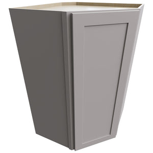 WDC2742 - Wall Corner - Diagonal Cabinet - 27 W X 42 H X 27 D - Galaxy Nickel