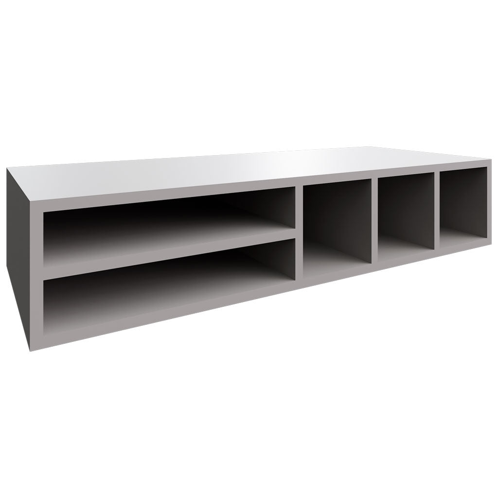 WO306 - Wall - Organizer Rack - 30 W X 6 H X 12 D - Nickel