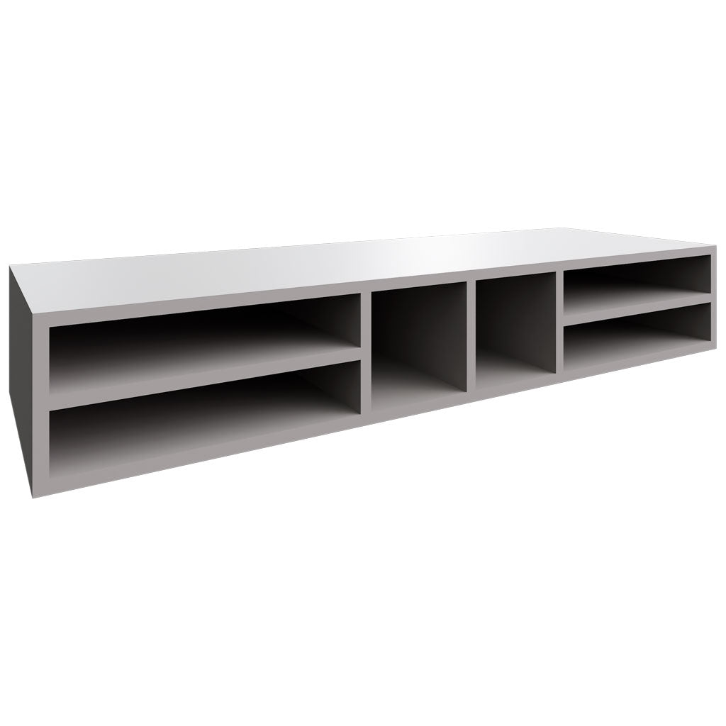 WO366 - Wall - Organizer Rack - 30 W X 6 H X 12 D - Nickel