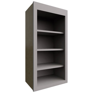 WOS1836 - Wall - Open Shelf - 18 W X 36 H X 12 D - Galaxy Nickel