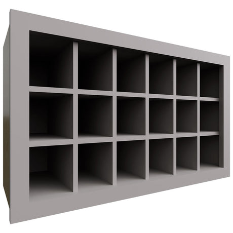 WR3018 - Wall - Wine Rack - 30 W X 18 H X 12 D - Nickel