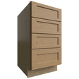 DB18-4 - Base - 4 Drawers Cabinet - 18 W X 34-1 2 H X 24 D - Galaxy Timber