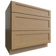 DB36 - Base - 3 Drawers Cabinet - 36 W X 34-1 2 H X 24 D - Galaxy Mocha