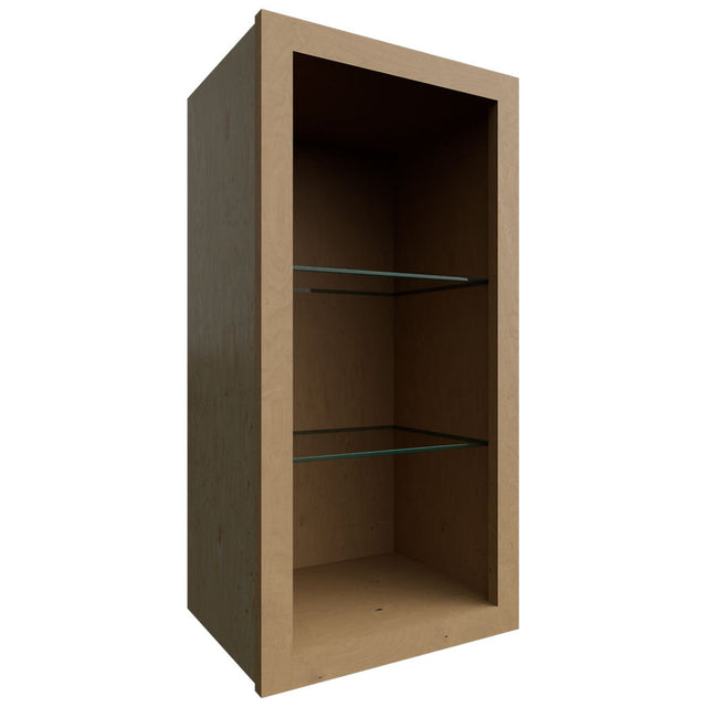 NDW1530 - Wall - Standard No Door Cabinet - 15 W X 30 H X 12 D - Timber