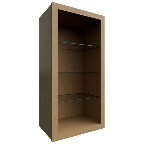 NDW1836 - Wall - Standard No Door Cabinet - 18 W X 36 H X 12 D - Mocha