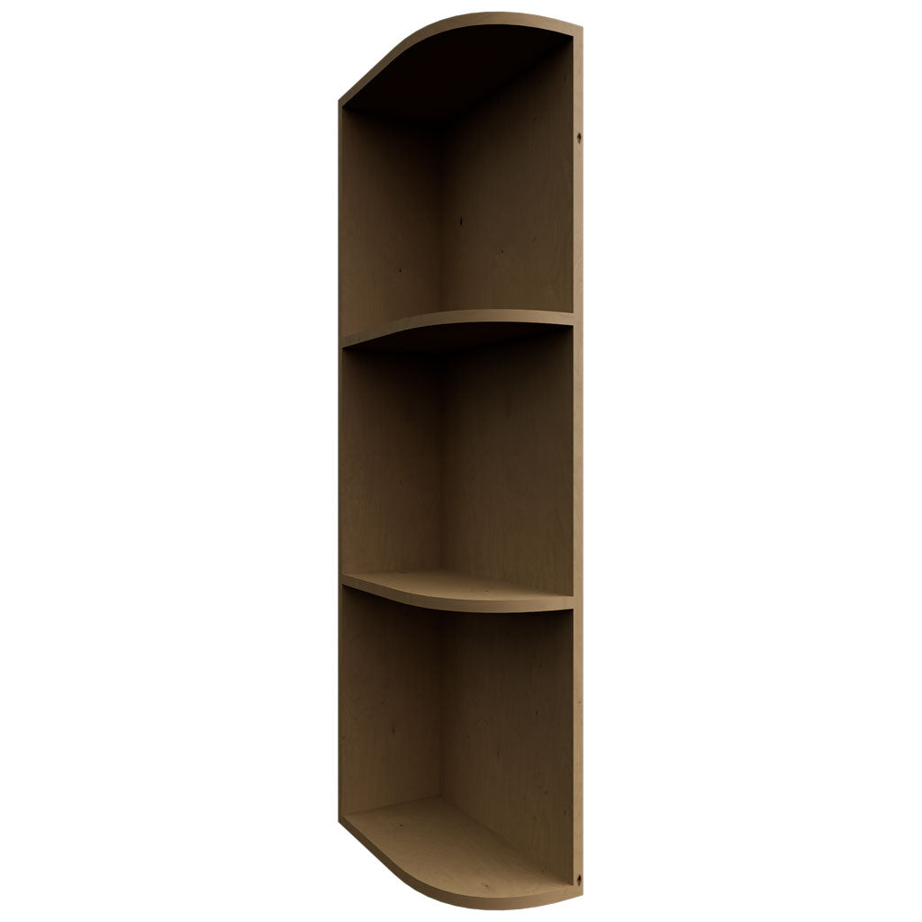 OEL636 - Wall - Open End Cabinet - 6 W X 36 H X 12 D - Mocha