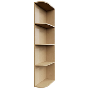 OER642 - Wall - Open End Cabinet - 6 W X 42 H X 12 D - Timber