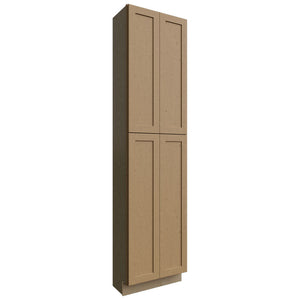 TP241296 - Tall - Pantry Cabinet - 24 W X 96 H X 12 D - Galaxy Mocha