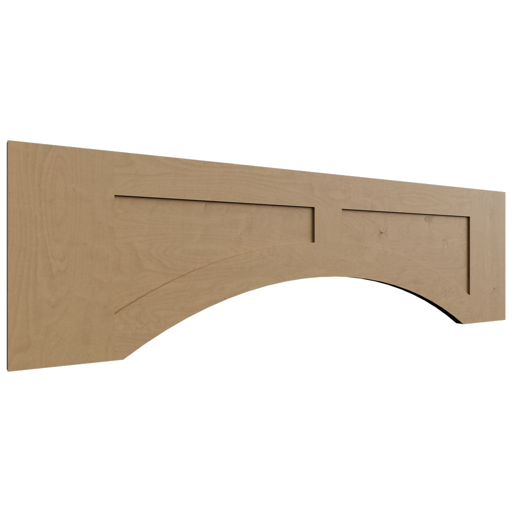 VARP42 - Wall - Arched Recessed Valance - 42 W X 12 H X 3 4 T - Galaxy Mocha