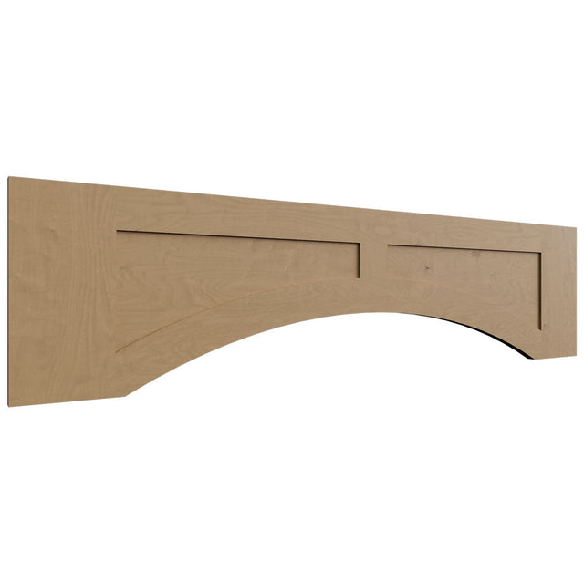 VARP48 - Wall - Arched Recessed Valance - 48 W X 12 H X 3 4 T - Galaxy Mocha