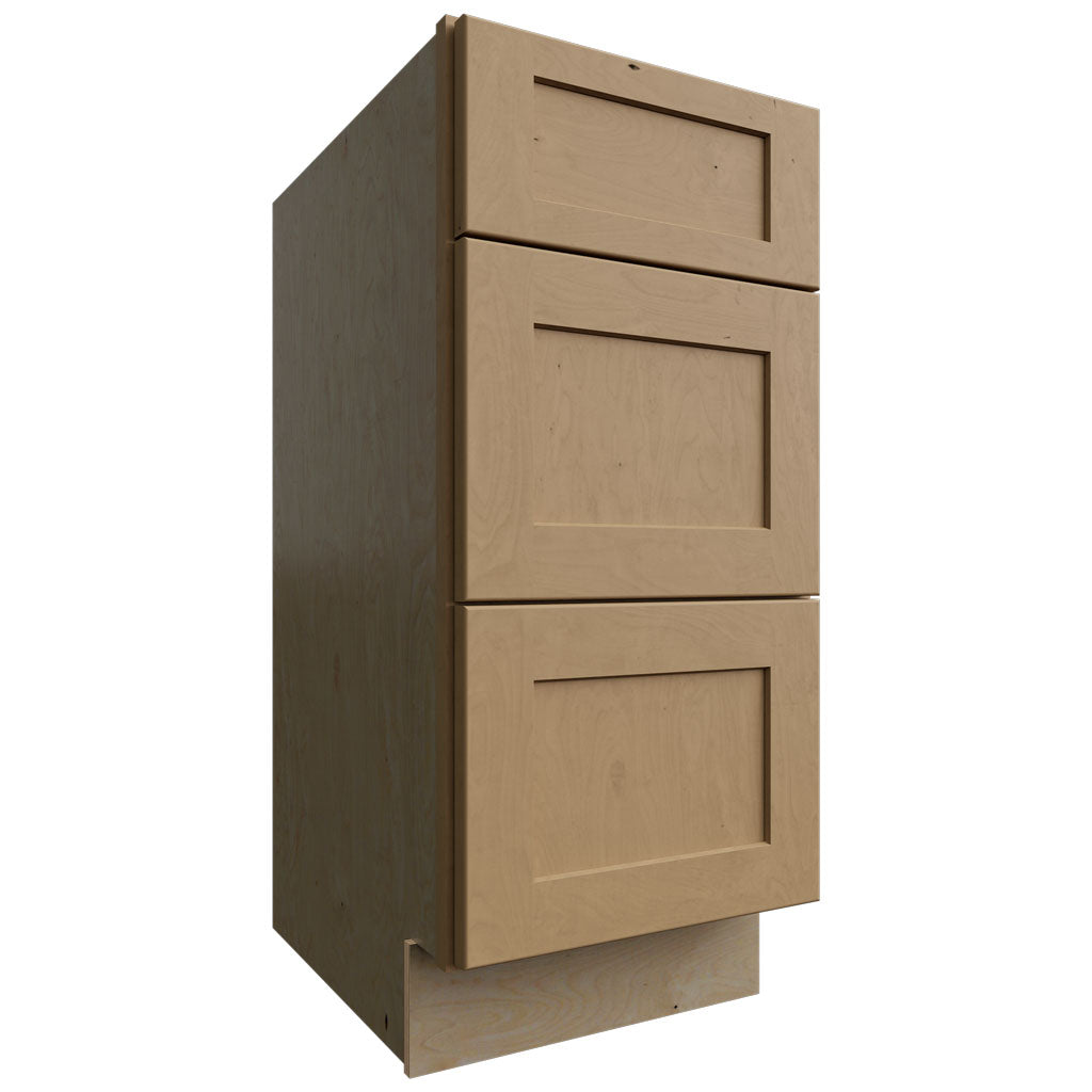 VDB15-34 - Vanity - Drawer Cabinet - 15 W X 34-1 2 H X 21 D - Galaxy Mocha