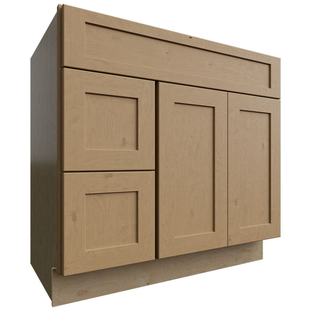 VSD36DL - Vanity - Combo Cabinet - 36 W X 34-1 2 H X 21 D - Galaxy Timber