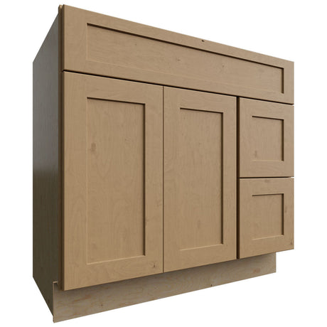 VSD36DR - Vanity - Combo Cabinet - 36 W X 34-1 2 H X 21 D - Galaxy Timber