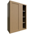 WBC3042 - Wall Corner - Blind Cabinet - 30 W X 42 H X 12 D - Galaxy Mocha