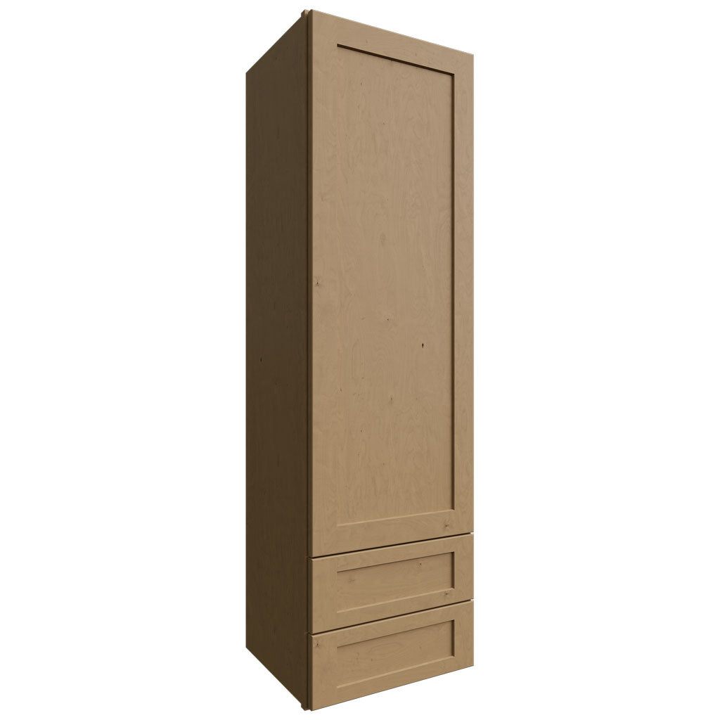 WD1860 - Wall - Drawer Cabinet - 18 W X 60 H X 15 D - Galaxy Mocha