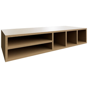 WO306 - Wall - Organizer Rack - 30 W X 6 H X 12 D - Mocha