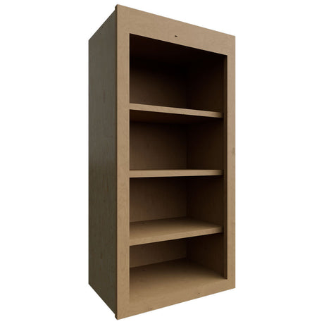 WOS1836 - Wall - Open Shelf - 18 W X 36 H X 12 D - Galaxy Mocha