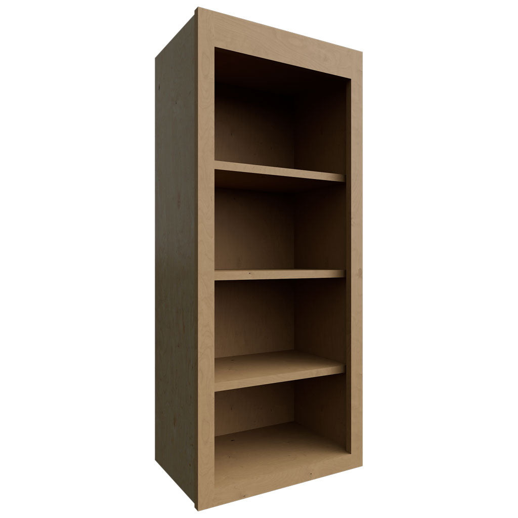 WOS1842 - Wall - Open Shelf - 18 W X 42 H X 12 D - Galaxy Timber