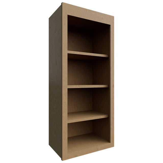 WOS1842 - Wall - Open Shelf - 18 W X 42 H X 12 D - Galaxy Mocha